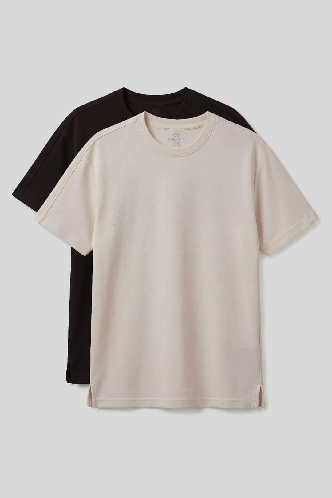 Tommy Life Tommy Life Men's Viscose Blend T-shirt in Beige