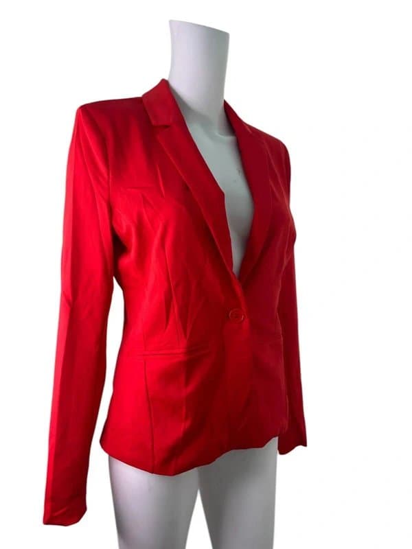 b.young b.young Blazer Size 8 Small Women's Suit Jacket Saludy Poppy Red NEW EU36 RRP £50