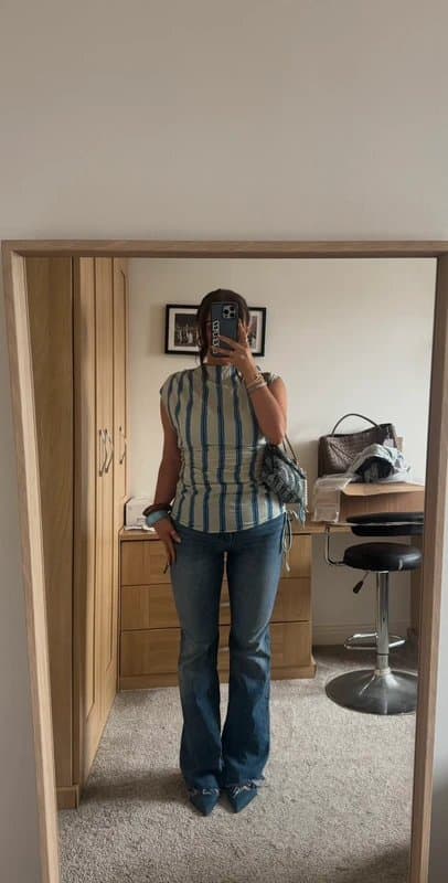 Topshop Topshop ruched side top