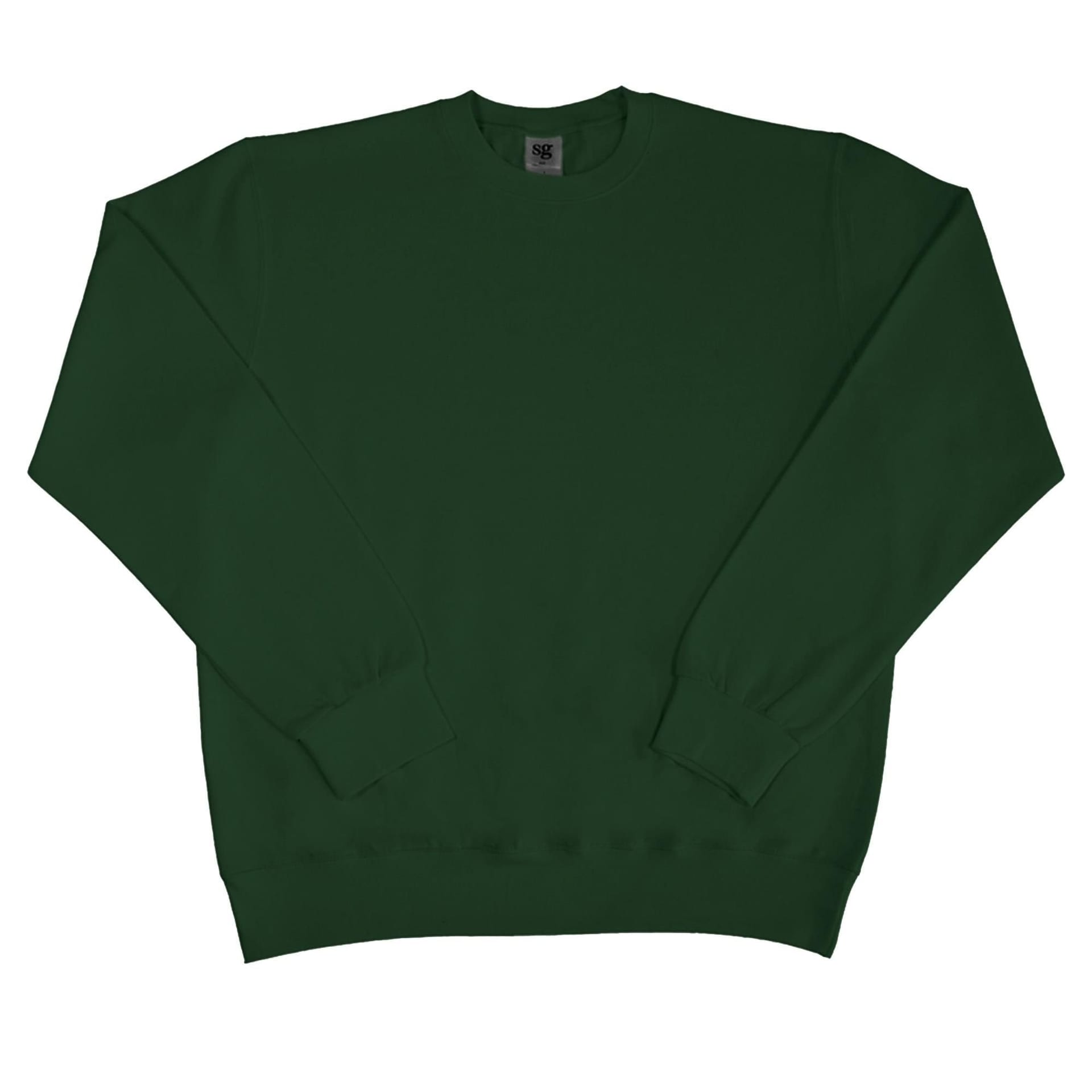 SG Men's Bottle Green Long Sleeve Crew Neck Sweatshirt