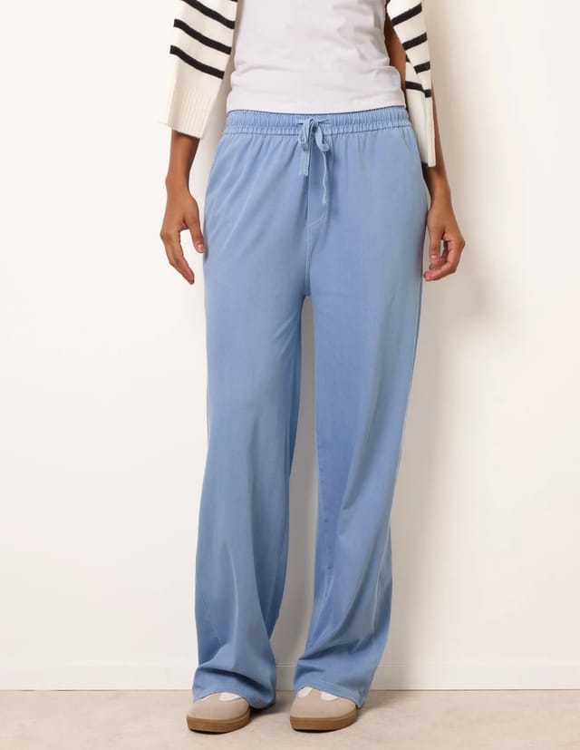 Blue Vanilla Elastic Waist Trousers - 2