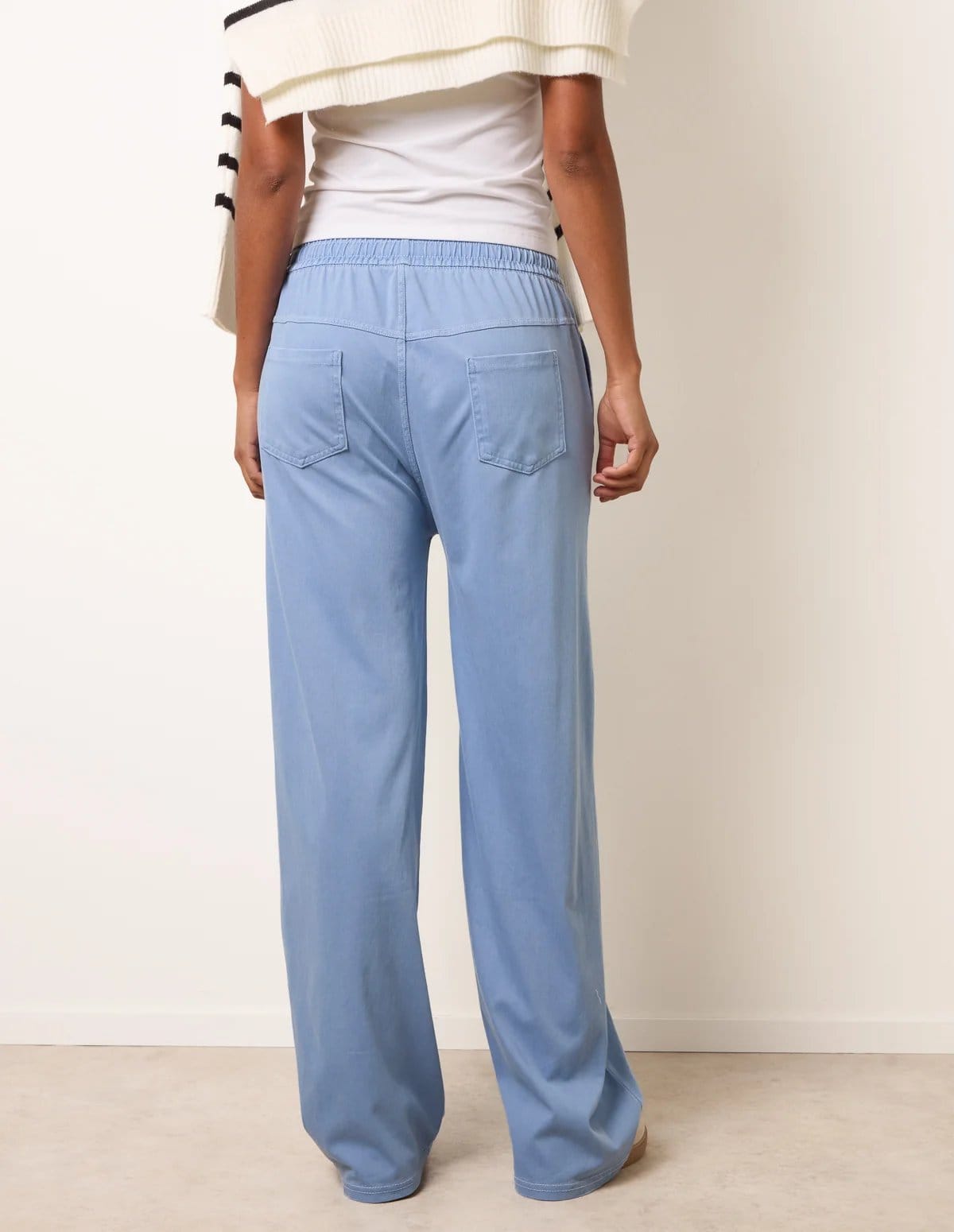 Blue Vanilla Elastic Waist Trousers - 4