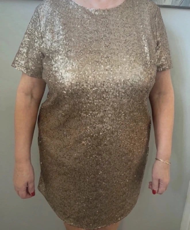 Definitions Gold sequin women’s dress - 1