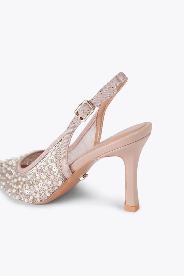 Carvela Carvela Women's 'Corletta Sling Court' Heels in Pale Pink - 3