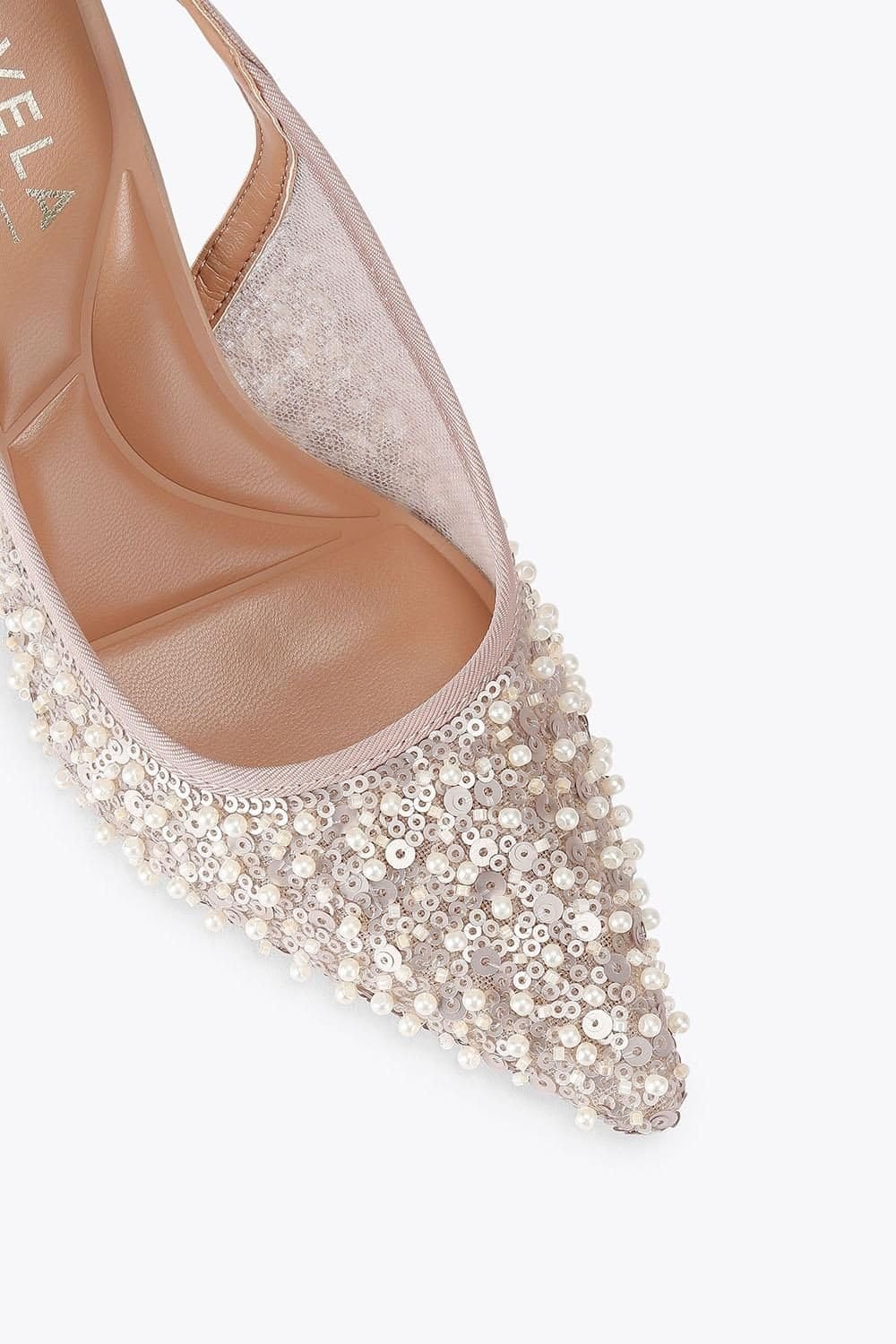 Carvela Carvela Women's 'Corletta Sling Court' Heels in Pale Pink - 4