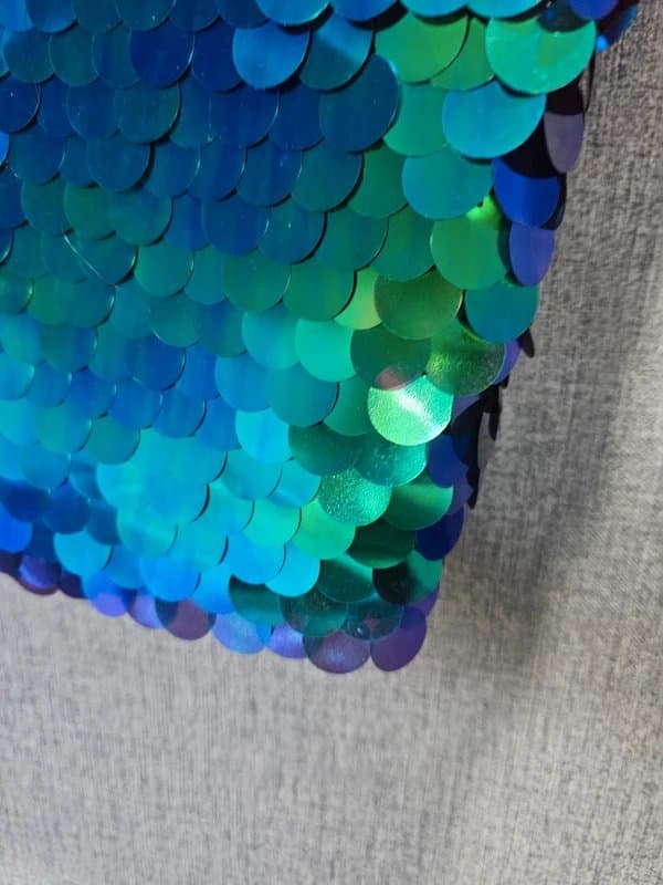 Boohoo Boohoo sequin mini dress green blue bodycon party dress UK 8 festival Ibiza rave sparkle clubwear