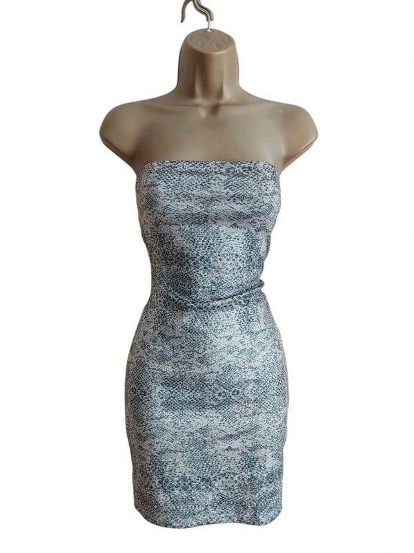 Topshop Vintage Tube Open Back Dress 8 - 1
