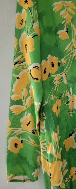 Never Fully Dressed Light green and yellow floral dress. - 1