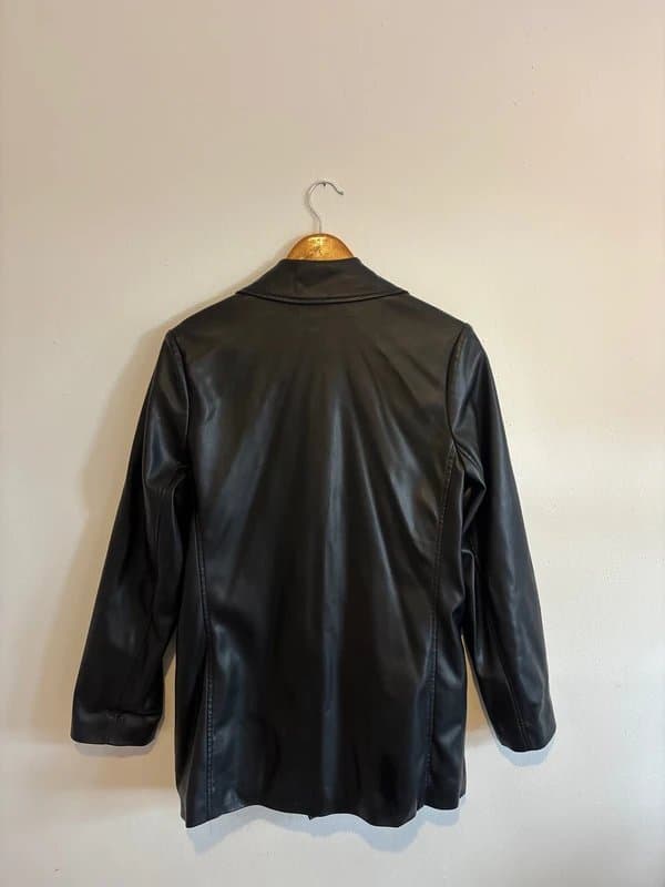 Topshop Topshop faux leather blazer jacket size uk 10