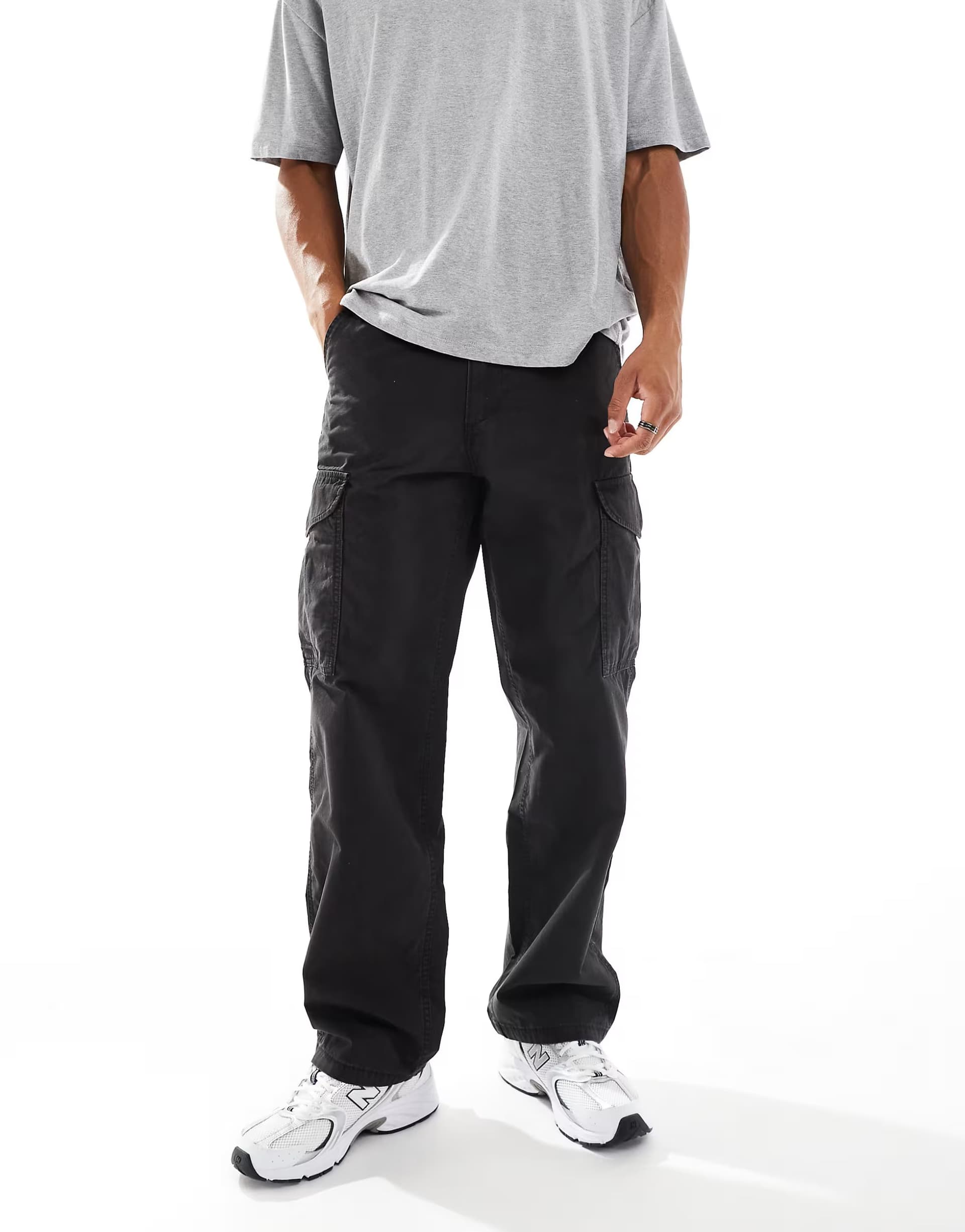 ASOS Levi's XX baggy canvas cargo trousers in black