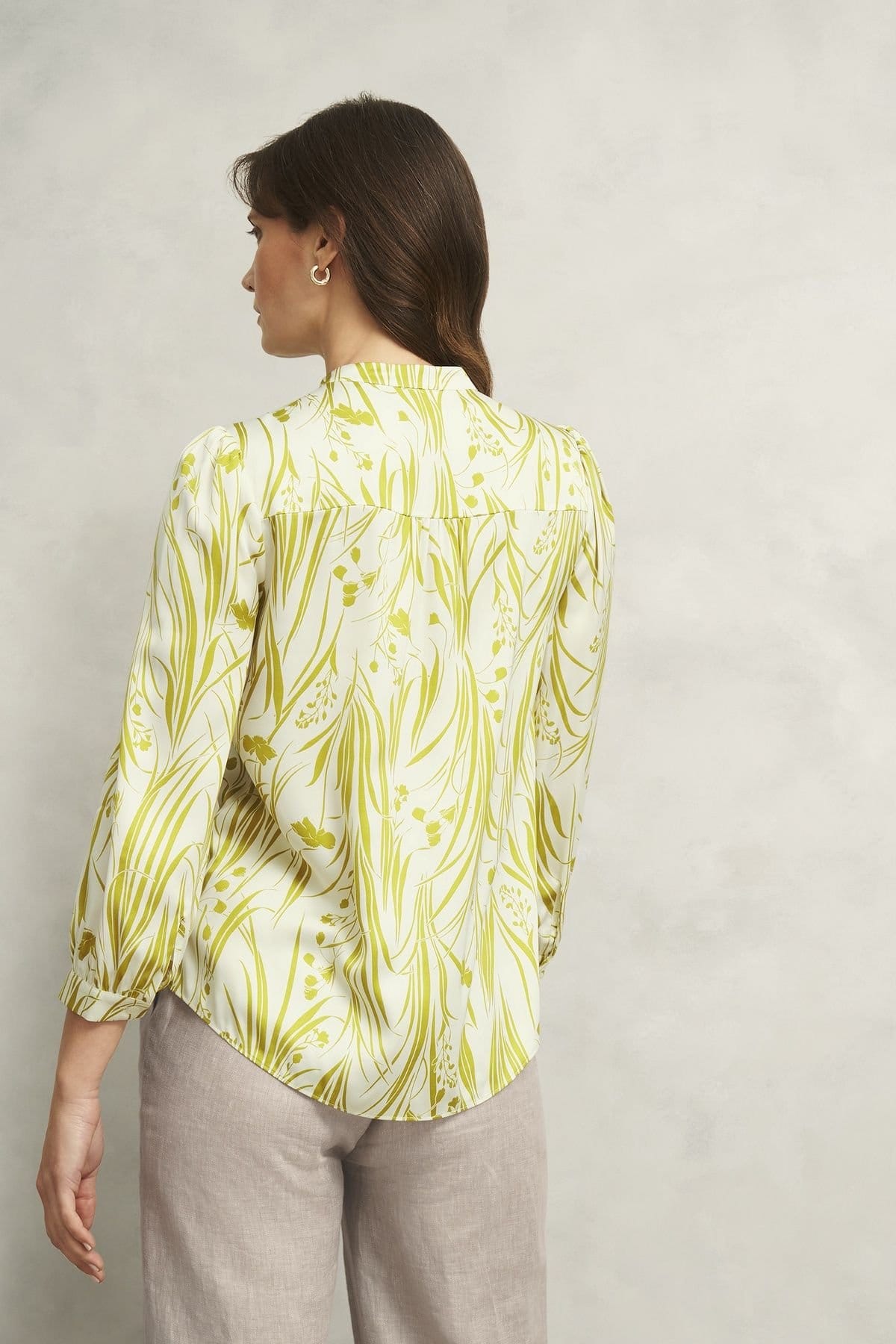 Hobbs London Hobbs London Women's Angelique Floral Print Blouse in Lime - 4