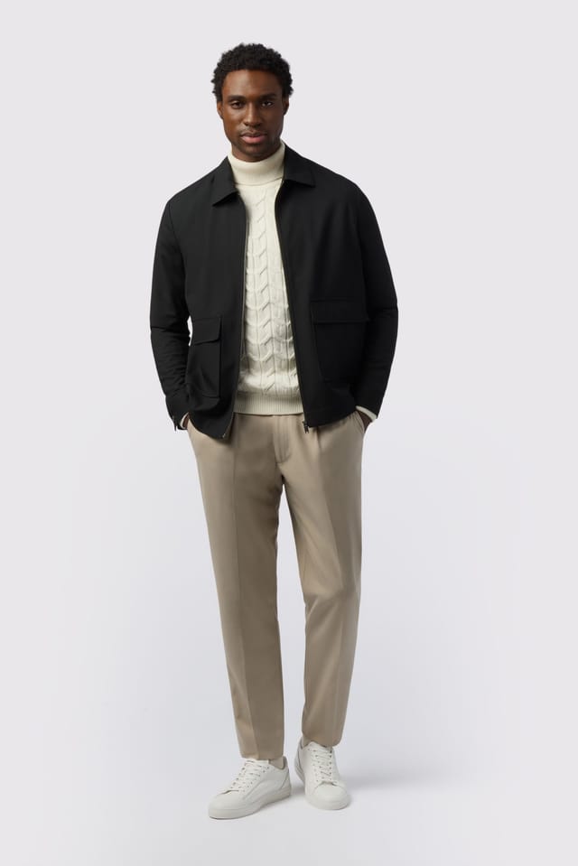 Melka Melka Men's Zipped Jacket in Black - 2