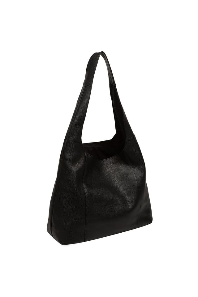 NiNa Amora NiNa Amora Women's 'Renata' Leather Shoulder Bag in Black - 3