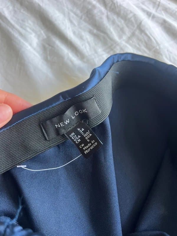New Look Blue silk skirt