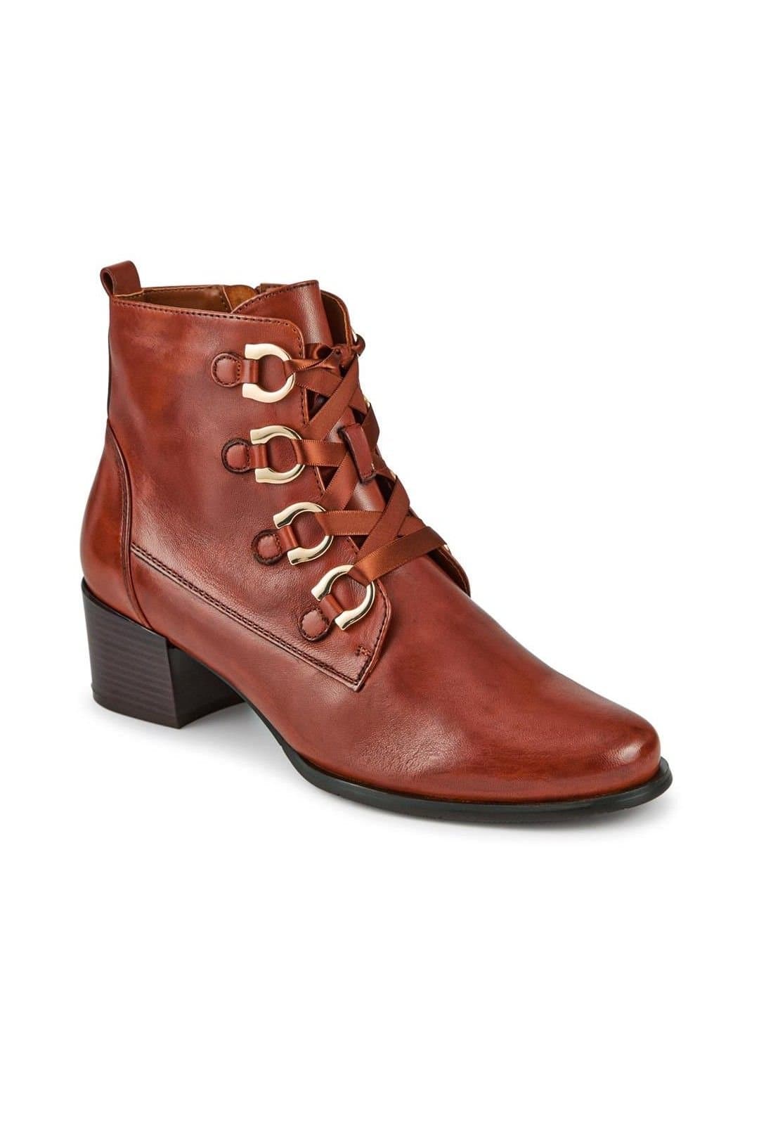 Jones Bootmaker Jones Bootmaker Women's Legacy Leather Ankle Boots in Tan