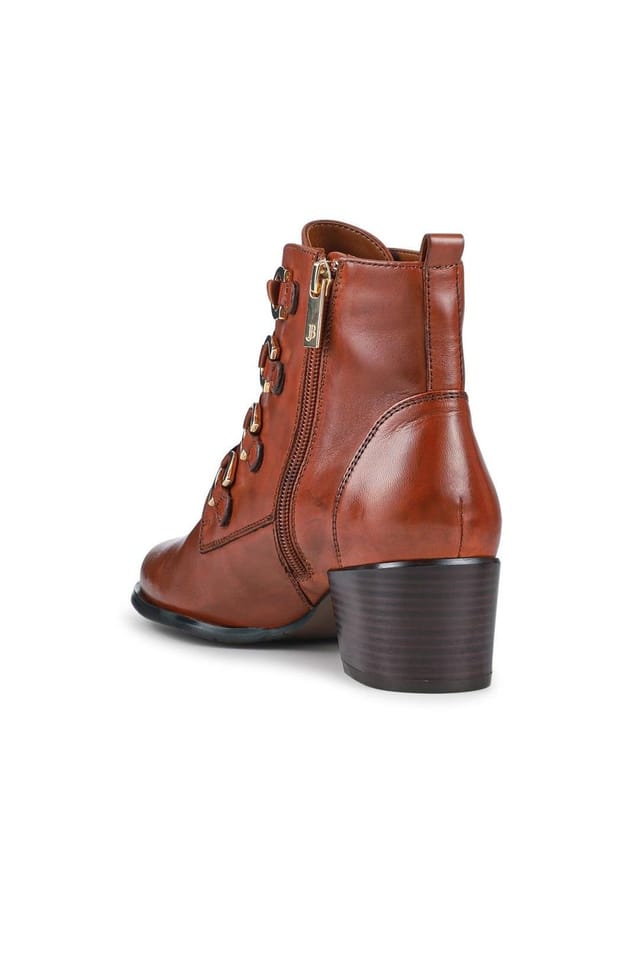 Jones Bootmaker Jones Bootmaker Women's Legacy Leather Ankle Boots in Tan - 3