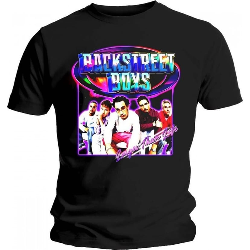 Backstreet Boys Backstreet Boys Men's Larger Than Life T-Shirt in Black - 1