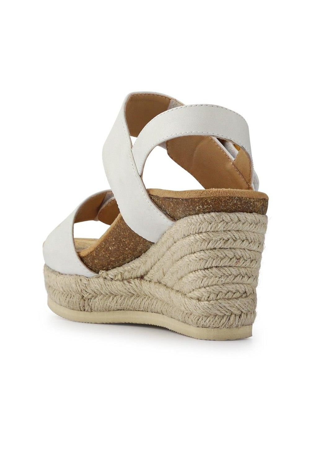 Bellissimo Bellissimo Women's Wedge-Heeled Espadrilles in White - 3