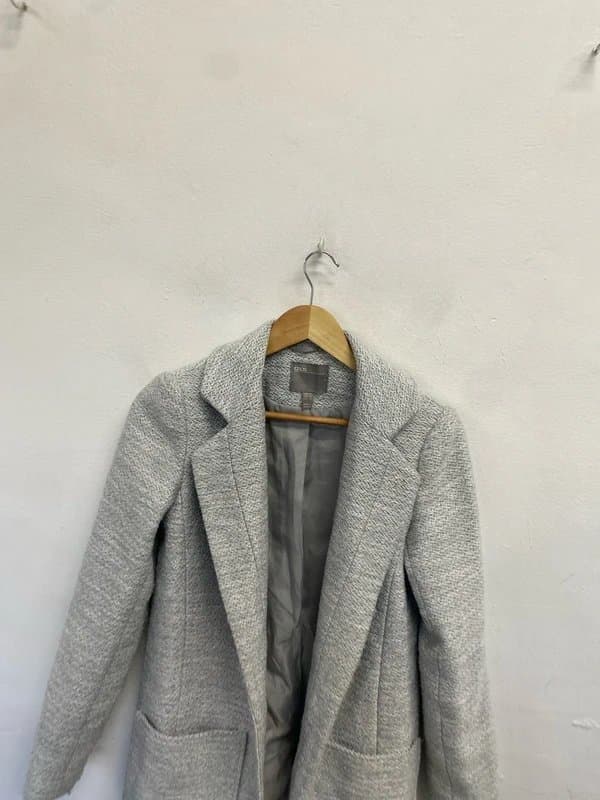 ASOS Gorgeous asos design grey knit style longline trench UK 4 TG465
