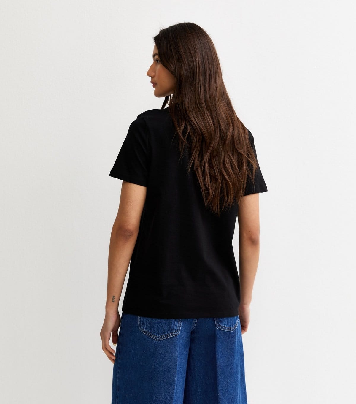 New Look Women's Black Amour Lace Text T-Shirt New Look - 4