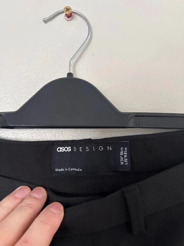 ASOS ASOS black suit trousers 34