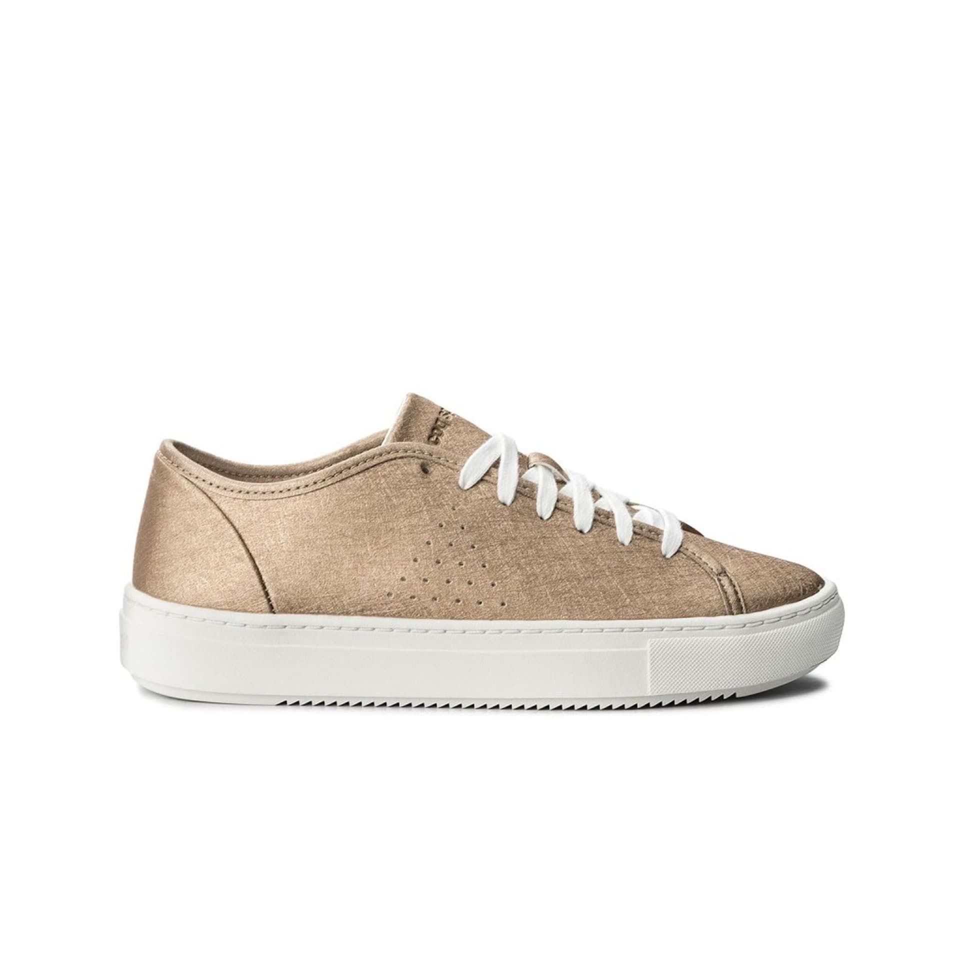 Le Coq Sportif Le Coq Sportif Women's Jane Metallic Lace-Up Pink Smooth Leather Trainers