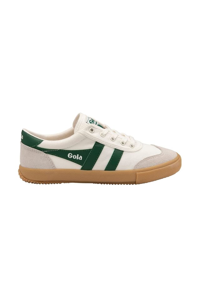 Gola Gola Women's 'Badminton' Canvas Lace-Up Trainers in Off-White - 2