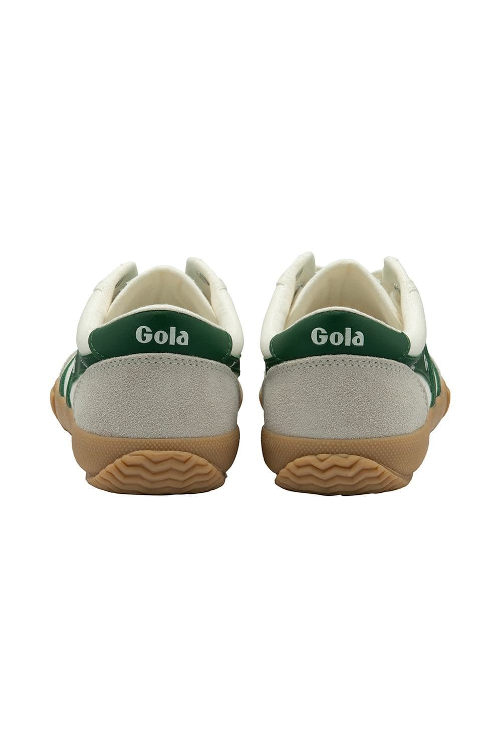 Gola Gola Women's 'Badminton' Canvas Lace-Up Trainers in Off-White - 4