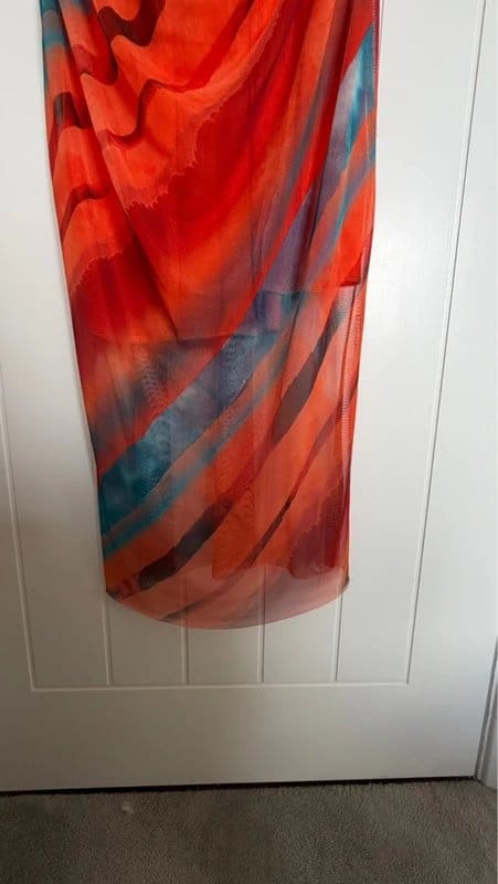 Quiz Halterneck mash midi dress - 1
