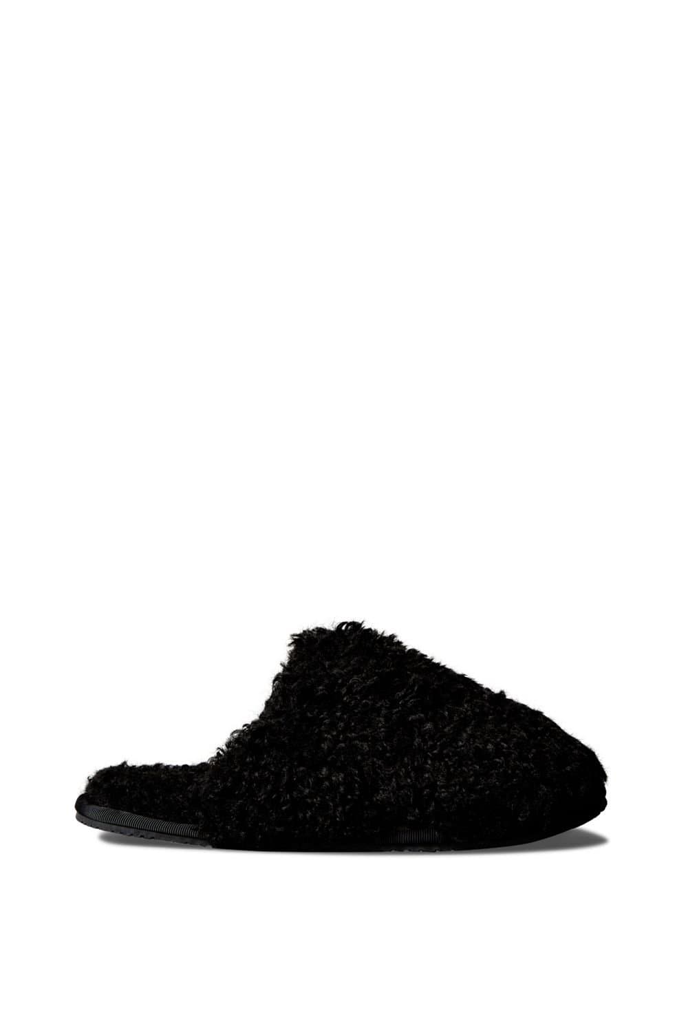 Calvin Klein Calvin Klein Women's Close Slipper Fur Black