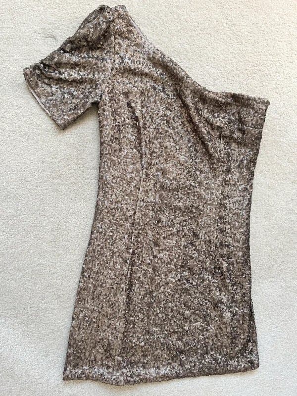 New Look One shoulder sequin dress