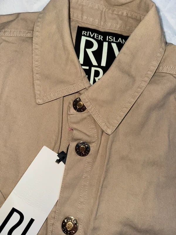 River Island Brand new riverisland beige denim jacket size M