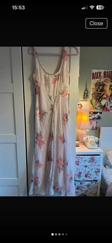 ASOS ASOS pretty floral mesh dress Size 12