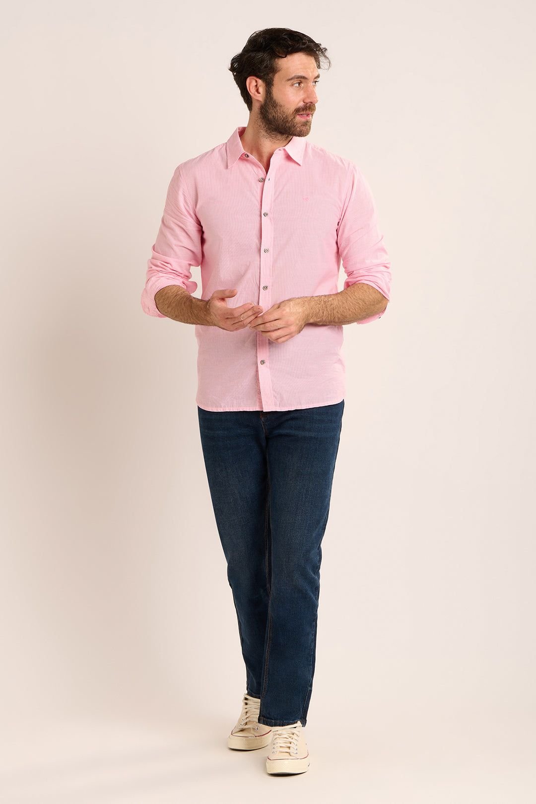 Brakeburn Brakeburn Men's TAMERTON SHIRT in Pink - 2