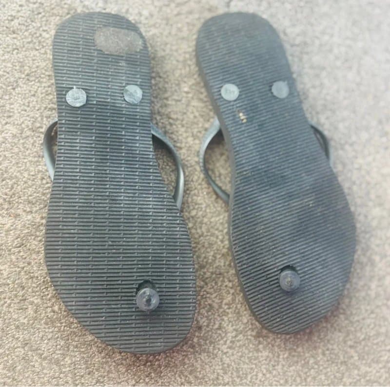 Havaianas Havaianas 4/5 silver grey sandals 37-38 holiday festival party beach same day psot