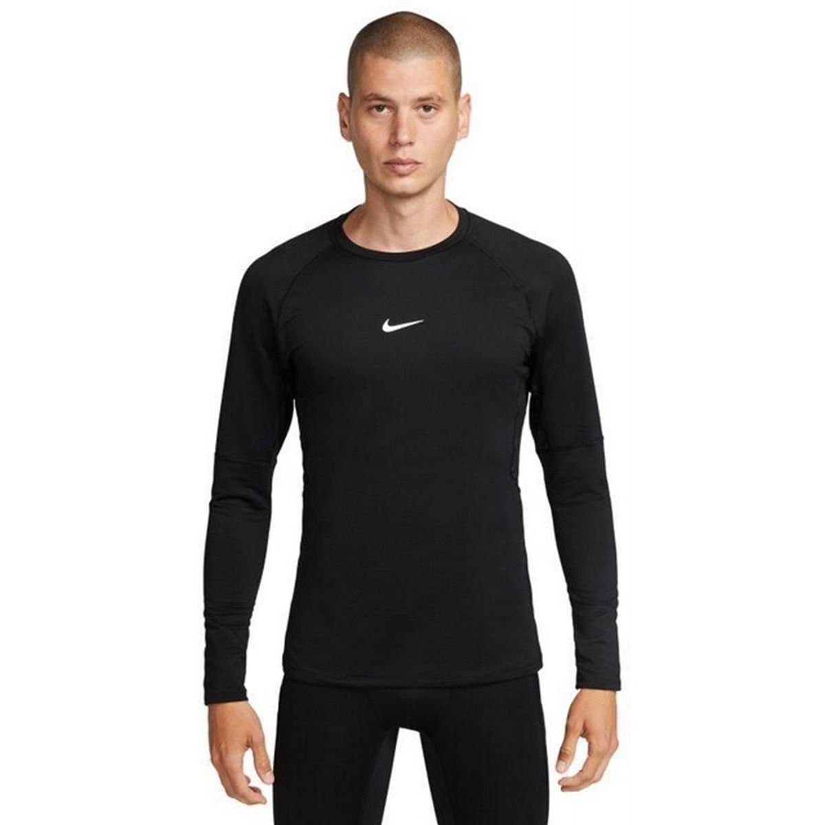 Nike Nike Men's Pro Warm Logo T-Shirt in Black