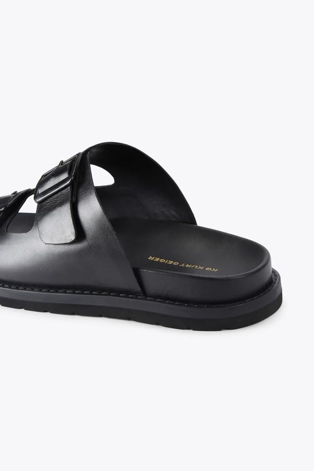 KG Kurt Geiger KG Kurt Geiger Men's 'Lisbon' Leather Sandals in Black - 3