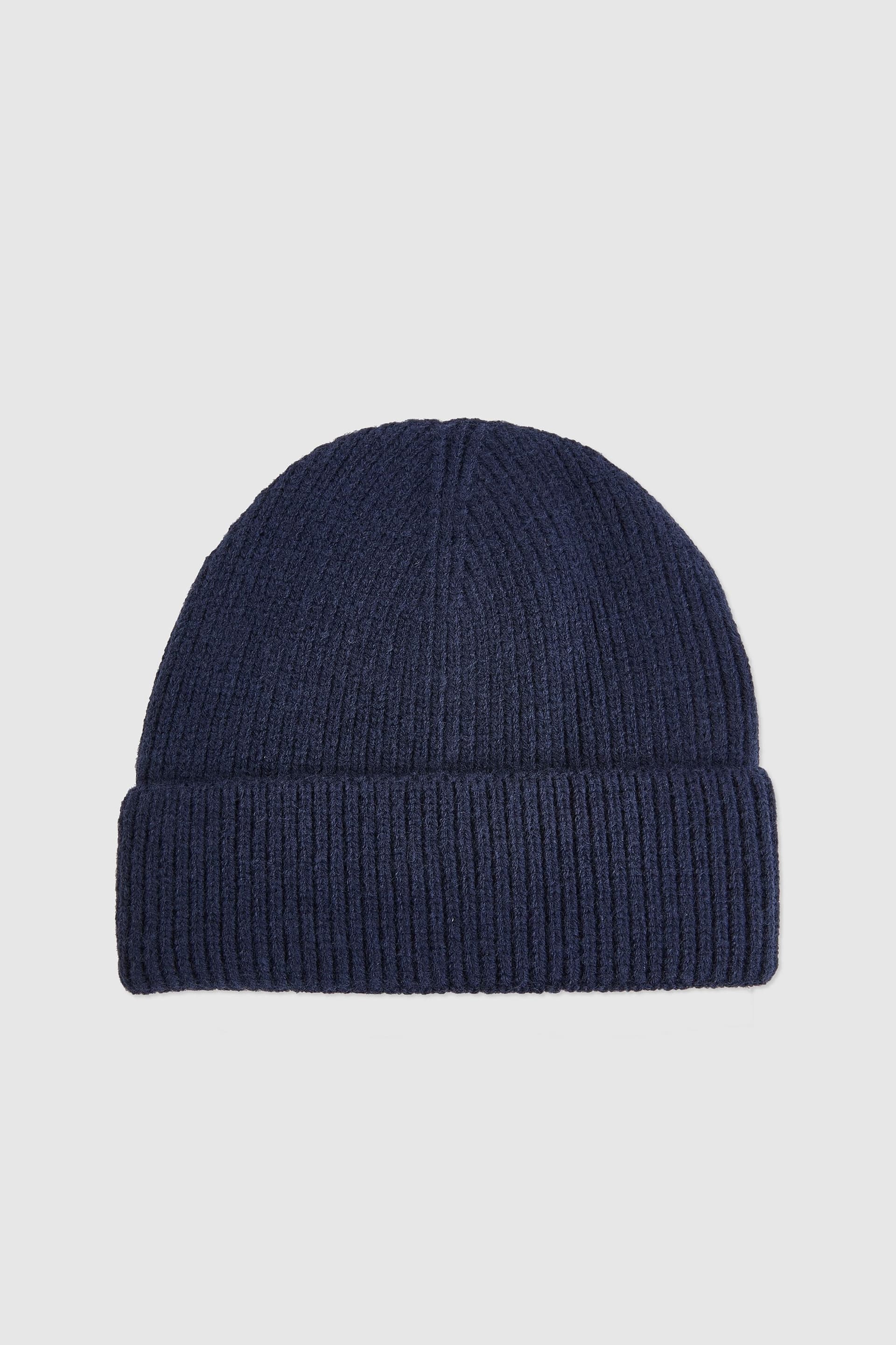 Burton Burton Men's Navy Ribbed Knitted Beanie Hat