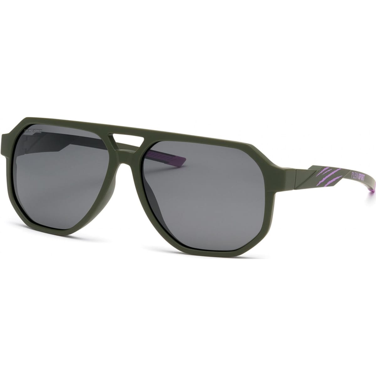 Plein Sport Plein Sport Men's SSP014-61J97P Square/Rectangle Sunglasses in Green - 1