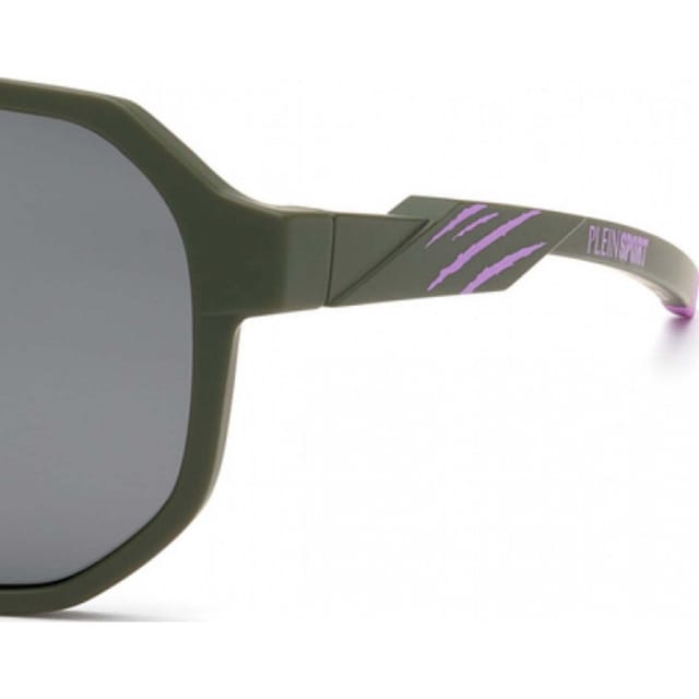 Plein Sport Plein Sport Men's SSP014-61J97P Square/Rectangle Sunglasses in Green - 2