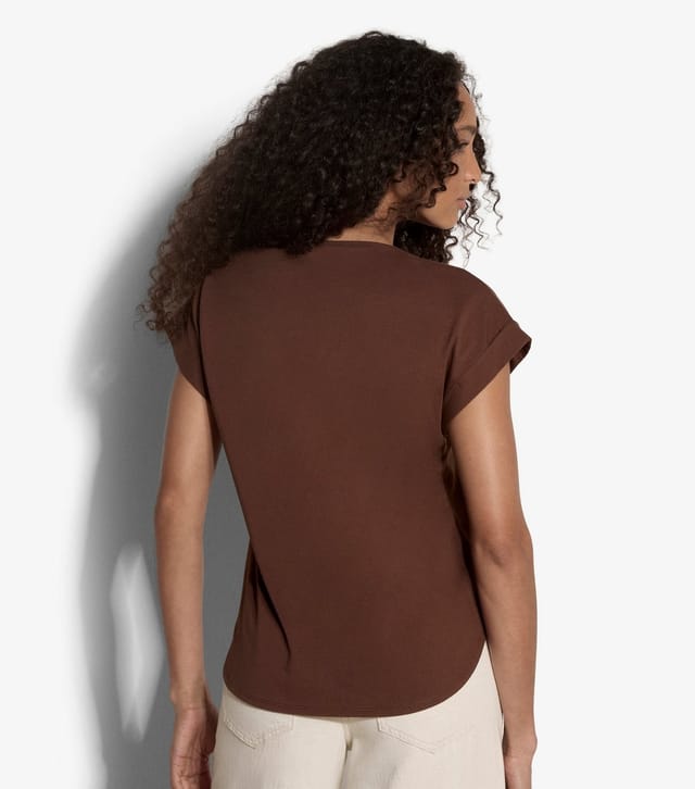 Apricot Women's Dark Brown Grown On Sleeve T-Shirt Apricot New Look - 3
