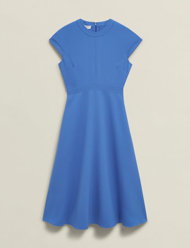 Hobbs London Hobbs London Women's Hallie Flared Midi Dress in Cobalt - 2