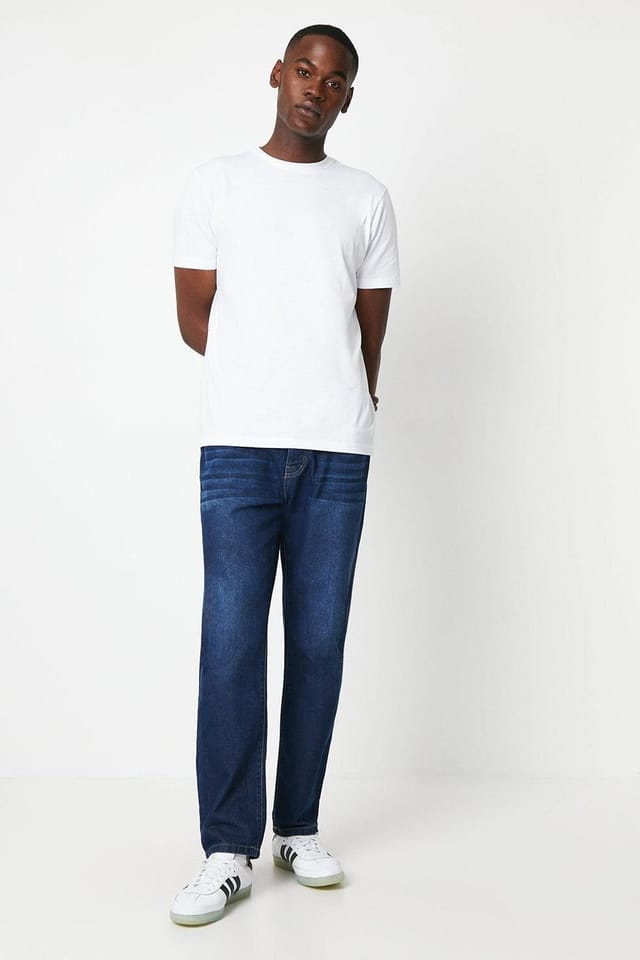 Maine Maine Men's Cotton Crew Neck T-shirt in White - 2