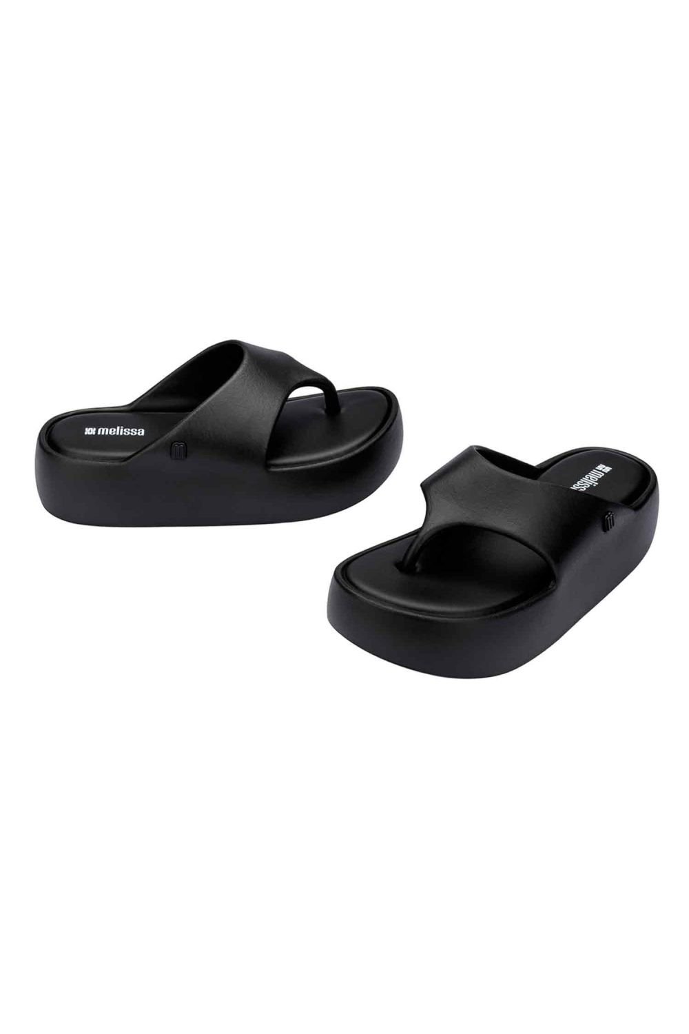 Melissa Shoes Melissa Shoes Women's Free Platform Thong Jelly Sliders in Black - 2