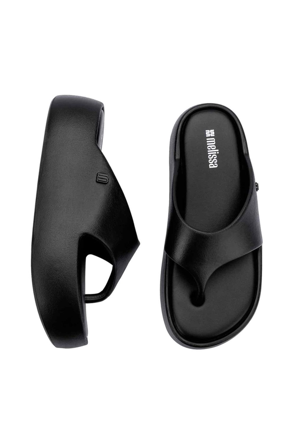 Melissa Shoes Melissa Shoes Women's Free Platform Thong Jelly Sliders in Black - 3