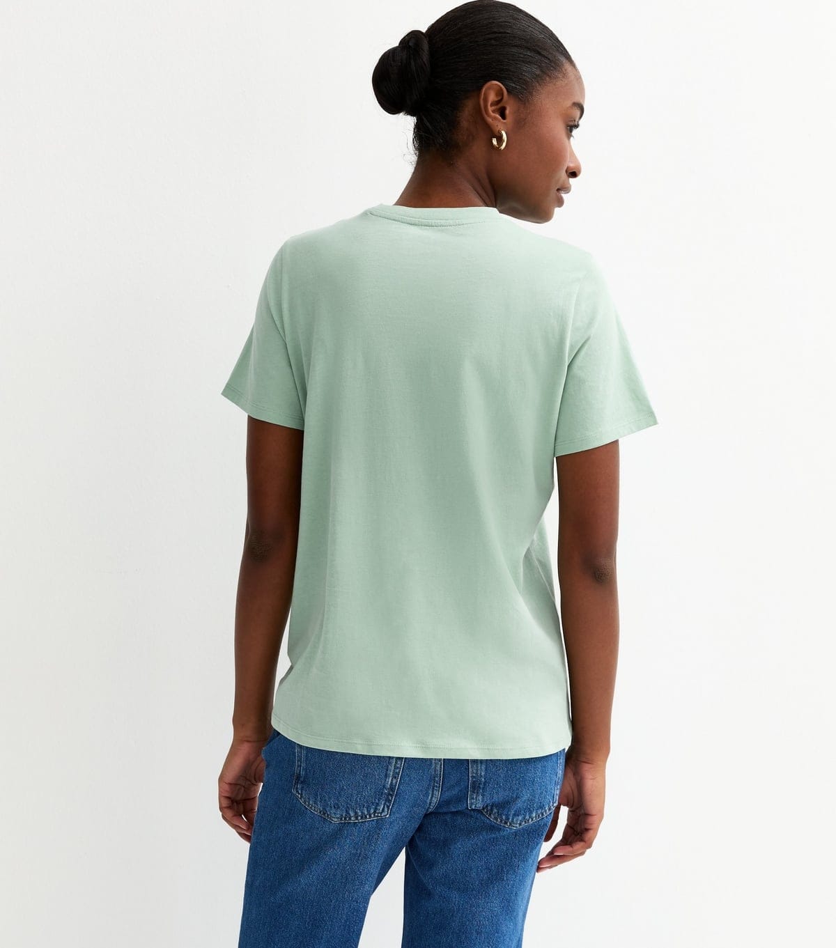 New Look Women's Mint Green Cotton Crew Neck T-Shirt New Look - 4
