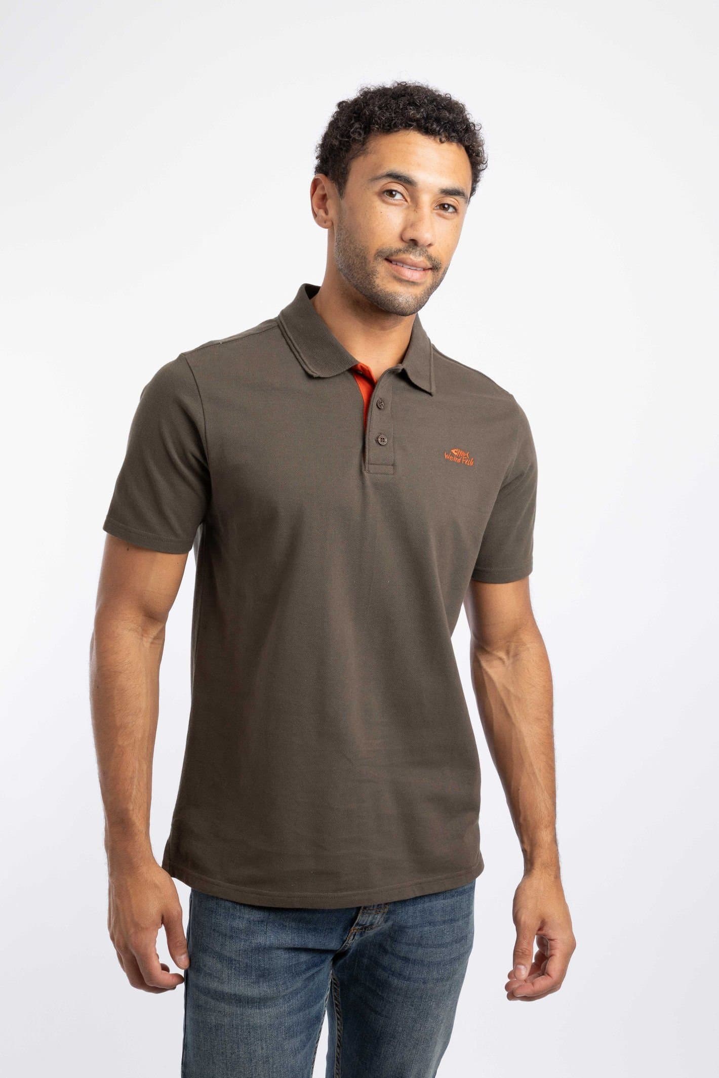 Weird Fish Weird Fish Men's Miles Pique Polo Shirt in Dark Grey