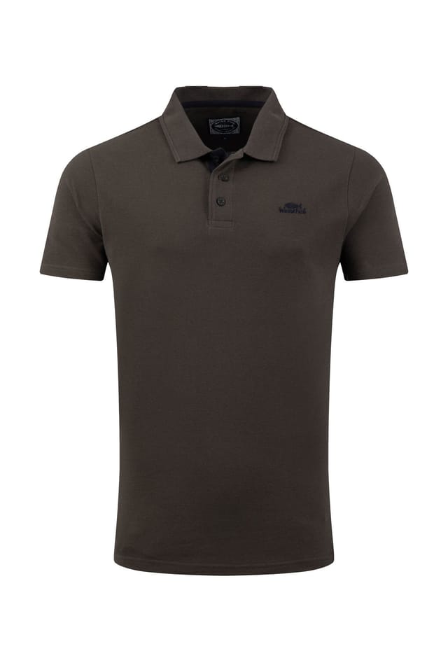 Weird Fish Weird Fish Men's Miles Pique Polo Shirt in Dark Grey - 2