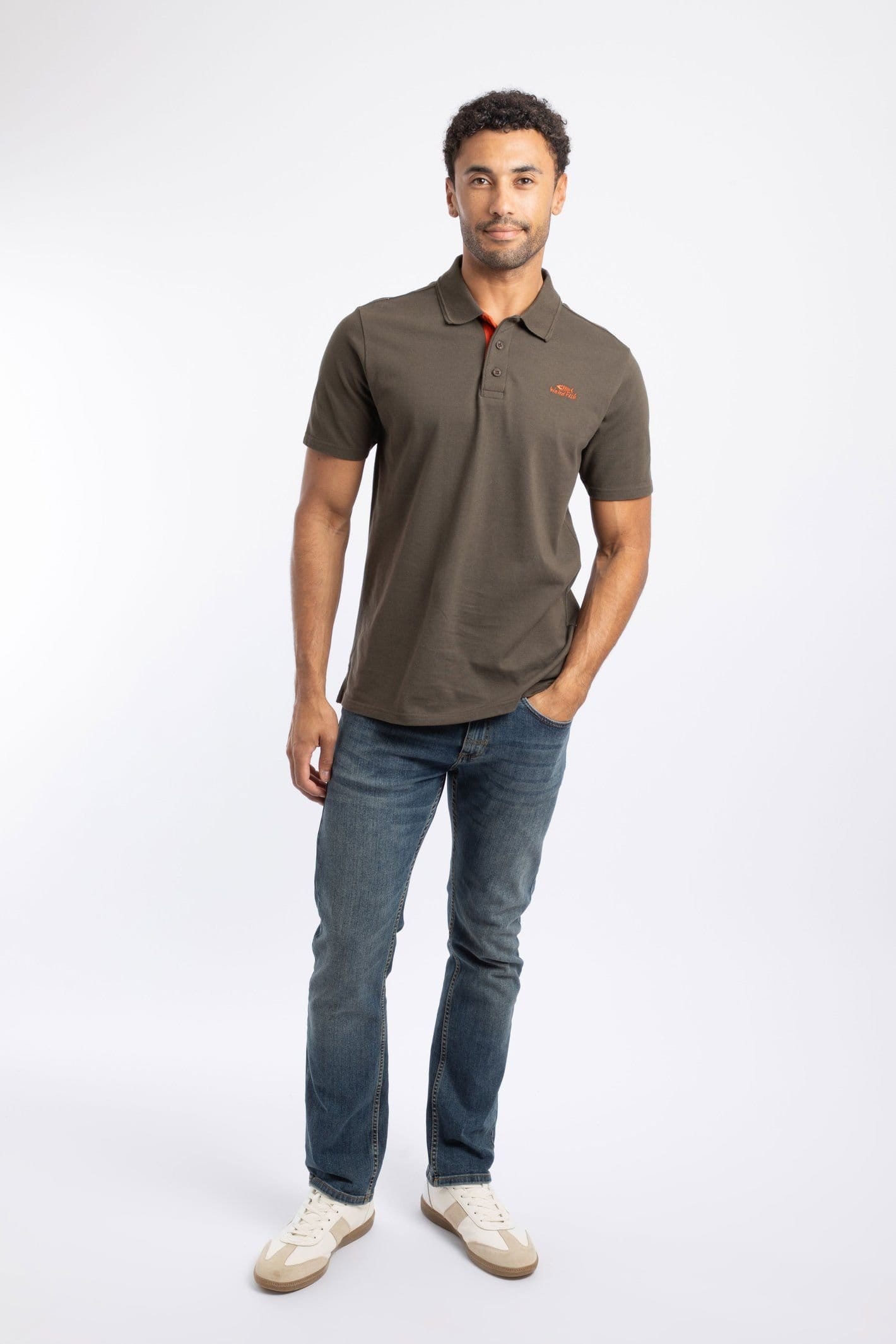 Weird Fish Weird Fish Men's Miles Pique Polo Shirt in Dark Grey - 4