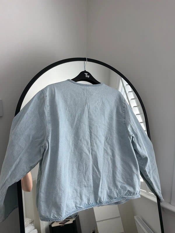 ASOS ASOs Design Tie Denim Top Jacket S
